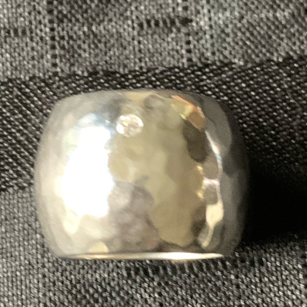 Silpada Bright Spot Cigar wide ring.
